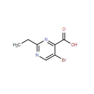 5-溴-2-乙基-4-嘧啶羧酸,5-Bromo-2-ethylpyrimidine-4-carboxylic acid