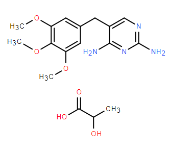 5-(3,4,5-三甲氧基芐基)嘧啶-2,4-二胺 2-羥基丙酸鹽,5-(3,4,5-Trimethoxybenzyl)pyrimidine-2,4-diamine 2-hydroxypropanoate