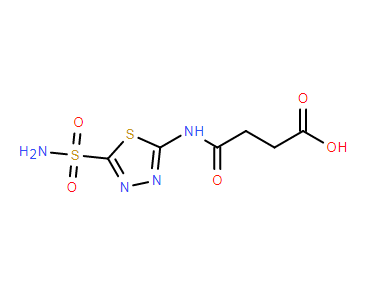 4-[[5-(氨基磺?；?-1,3,4-噻二唑]氨基]-4-氧丁酸,4-Oxo-4-((5-sulfamoyl-1,3,4-thiadiazol-2-yl)amino)butanoic acid