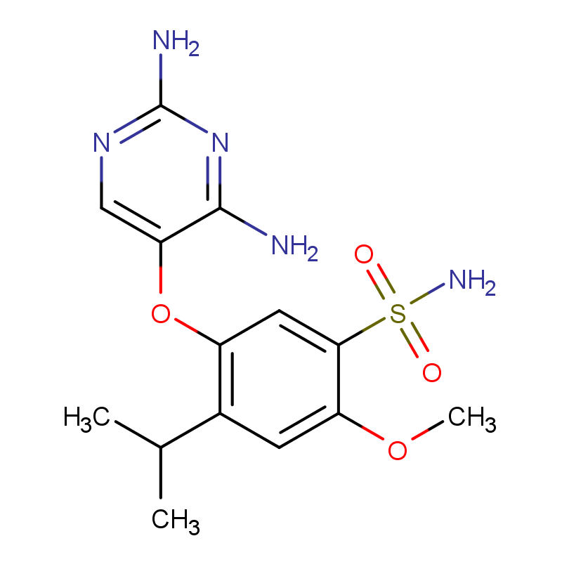 吉法匹生,5-(2,4-DiaMino-pyriMidin-5-yloxy)-4-isopropyl-2-Methoxy-benzenesulfonaMide