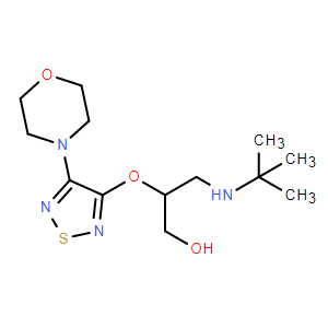 3-(叔丁基氨基)-2-((4-嗎啉-1,2,5-噻二唑-3-基)氧基)丙-1-醇,3-(tert-Butylamino)-2-((4-morpholino-1,2,5-thiadiazol-3-yl)oxy)propan-1-ol