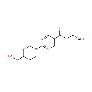 2-(4-羥甲基哌啶-1-基)嘧啶-5-甲酸乙酯