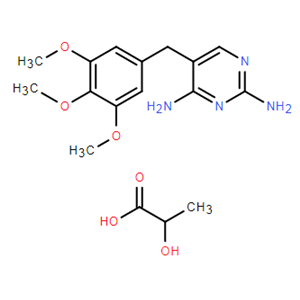 5-(3,4,5-三甲氧基苄基)嘧啶-2,4-二胺 2-羟基丙酸盐