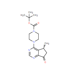 (R)-4-(5-甲基-7-氧代-6,7-二氫-5H-環(huán)戊烷并[D]嘧啶-4-基)哌嗪-1-羧酸叔丁酯