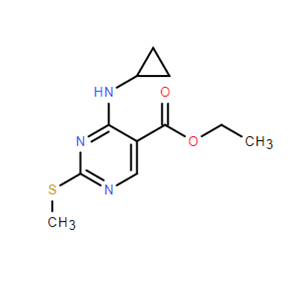 4-(環(huán)丙基氨基)-2-(甲硫基)嘧啶-5-甲酸乙酯