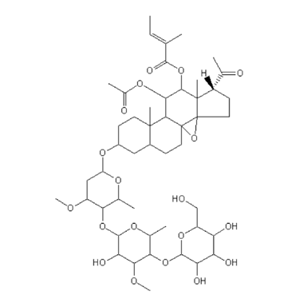 11α-O-乙酰基-12β-O-巴豆酰基通关藤苷A:11α-O-actetyl-12β-O-crotonyl Tenacissoside A