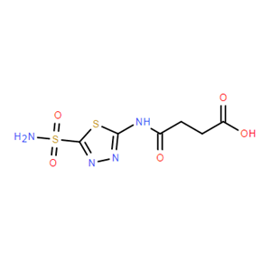 4-[[5-(氨基磺?；?-1,3,4-噻二唑]氨基]-4-氧丁酸,4-Oxo-4-((5-sulfamoyl-1,3,4-thiadiazol-2-yl)amino)butanoic acid