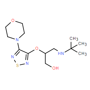 3-(叔丁基氨基)-2-((4-吗啉-1,2,5-噻二唑-3-基)氧基)丙-1-醇