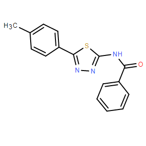 N-(5-(對(duì)甲苯基)-1,3,4-噻二唑-2-基)苯甲酰胺