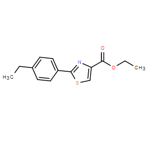 2-(4-乙基苯基)噻唑-4-甲酸乙酯,Ethyl 2-(4-ethylphenyl)thiazole-4-carboxylate