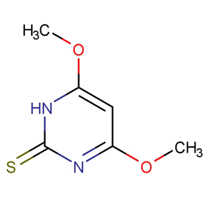 4,6-二甲氧基-2-巰基嘧啶  57235-35-5  4,6-Dimethoxy-2-mercaptopyrimidine