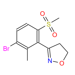 3-(3-溴-2-甲基-6-(甲基磺?；?苯基)-4,5-二氫異惡唑,3-(3-bromo-2-methyl-6-(methylsulfonyl)phenyl)-4,5-dihydroisoxazole