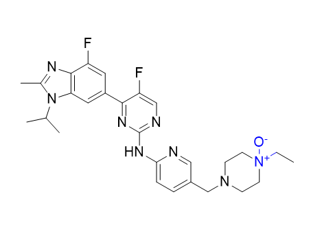 阿貝西利雜質(zhì)11,1-ethyl-4-((6-((5-fluoro-4-(4-fluoro-1-isopropyl-2-methyl-1H-benzo[d]imidazol-6-yl)pyrimidin-2-yl)amino)pyridin-3-yl)methyl)piperazine 1-oxide