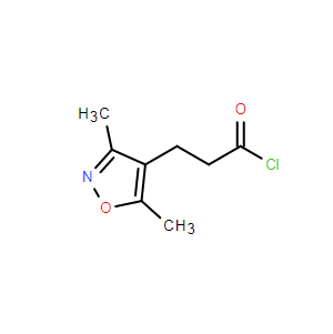 3-(3,5-二甲基異惡唑-4-基)丙酰氯,3-(3,5-Dimethylisoxazol-4-yl)propanoyl chloride