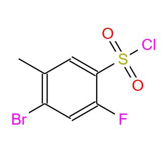 4-溴-2-氟-5-甲基苯-1-磺酰氯,4-Bromo-2-fluoro-5-methylbenzenesulfonyl chloride