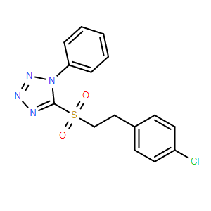 5-((4-氯苯乙基)磺?；?-1-苯基-1H-四唑,5-((4-Chlorophenethyl)sulfonyl)-1-phenyl-1H-tetrazole