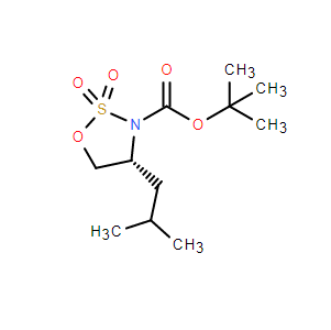 (R)-4-異丁基-1,2,3-氧雜噻唑烷-3-羧酸叔丁酯 2,2-二氧化物,(R)-tert-Butyl 4-isobutyl-1,2,3-oxathiazolidine-3-carboxylate 2,2-dioxide