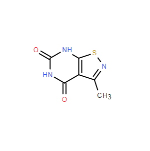 3-甲基異噻唑并[5,4-d]嘧啶-4,6(5H,7H)-二酮,3-Methylisothiazolo[5,4-d]pyrimidine-4,6(5H,7H)-dione