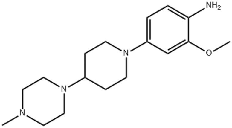 2-甲氧基-4-[4-(4-甲基-1-哌嗪基)-1-哌嗪基]-鹽酸苯胺,2-Methoxy-4-[4-(4-methylpiperazin-1-yl)piperidin-1-yl]aniline