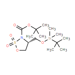 (R)-4-(((叔丁基二甲基硅烷基)氧基)甲基)-1,2,3-氧雜噻唑烷-3-羧酸叔丁酯 2,2-二氧化物,tert-Butyl (R)-4-(((tert-butyldimethylsilyl)oxy)methyl)-1,2,3-oxathiazolidine-3-carboxylate 2,2-dioxide