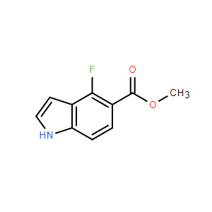 4-氟-1H-吲哚-5-羧酸甲酯,Methyl 4-fluoro-1H-indole-5-carboxylate