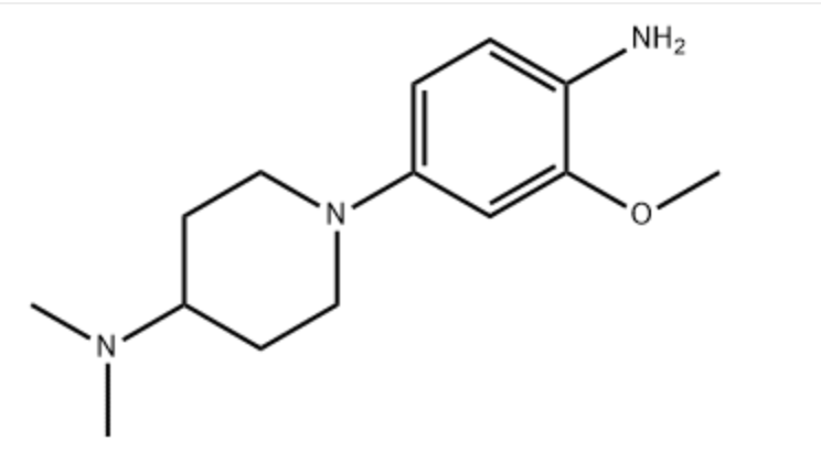 稱1-[4-氨基-3-(甲基氧基)苯基]-N,N-二甲基-4-哌啶胺,1-(4-aMino-5-Methoxy-2-Methylphenyl)-N,N-diMethylpiperidin-4-aMine