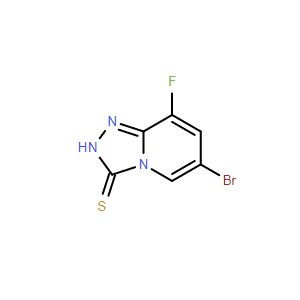 6-溴-8-氟-[1,2,4]三唑并[4,3-a]吡啶-3(2H)-硫酮,6-Bromo-8-fluoro-[1,2,4]triazolo[4,3-a]pyridine-3(2H)-thione