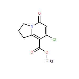 7-氯-5-氧代-1,2,3,5-四氫吲哚嗪-8-羧酸甲酯,Methyl 7-chloro-5-oxo-1,2,3,5-tetrahydroindolizine-8-carboxylate