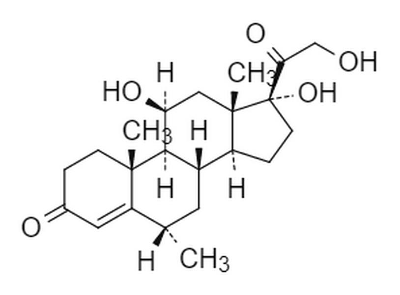 甲潑尼龍EP雜質(zhì)F,11β,17,21-trihydroxy-6α-methylpregn-4-ene-3,20-dione