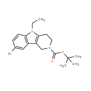 8-溴-5-乙基-1,3,4,5-四氫-2H-吡啶并[4,3-b]吲哚-2-羧酸叔丁酯,tert-Butyl 8-bromo-5-ethyl-1,3,4,5-tetrahydro-2H-pyrido[4,3-b]indole-2-carboxylate