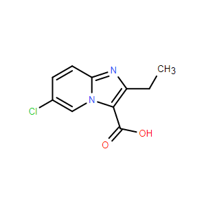 6-氯-2-乙基咪唑并[1,2-a]吡啶-3-羧酸,6-Chloro-2-ethylimidazo[1,2-a]pyridine-3-carboxylic acid