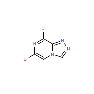 6-溴-8-氯-[1,2,4]三唑并[4,3-a]吡嗪,6-Bromo-8-chloro-[1,2,4]triazolo[4,3-a]pyrazine