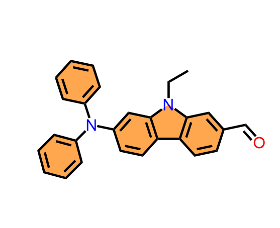 9H-Carbazole-2-carboxaldehyde, 7-(diphenylamino)-9-ethyl-,9H-Carbazole-2-carboxaldehyde, 7-(diphenylamino)-9-ethyl-