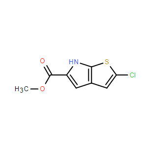 2-氯-6H-噻吩并[2,3-b]吡咯-5-羧酸甲酯,Methyl 2-chloro-6H-thieno[2,3-b]pyrrole-5-carboxylate