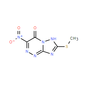 7-(甲硫基)-3-硝基-[1,2,4]三唑并[5,1-c][1,2,4]三嗪-4(6H)-酮,7-(Methylthio)-3-nitro-[1,2,4]triazolo[5,1-c][1,2,4]triazin-4(6H)-one