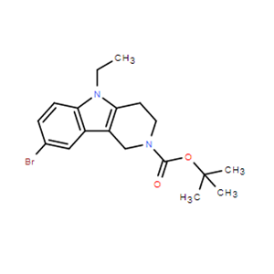 8-溴-5-乙基-1,3,4,5-四氢-2H-吡啶并[4,3-b]吲哚-2-羧酸叔丁酯