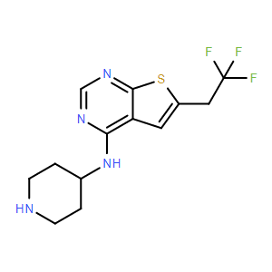 N-(哌啶-4-基)-6-(2,2,2-三氟乙基)噻吩并[2,3-d]嘧啶-4-胺