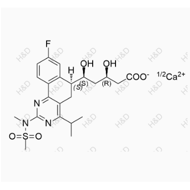 瑞舒伐他汀鈣鹽異構(gòu)體光降解-6,(3R,5S)-5-((S)-8-fluoro-4-isopropyl-2-(N-methylmethylsulfonamido)-5,6-dihydrobenzo[h]quinazolin-6-yl)-3,5-dihydroxypentanoic acid calcium