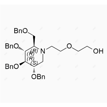 米格列醇雜質(zhì)16,2-(2-((2R,3R,4R,5S)-3,4,5-tris(benzyloxy)-2-((benzyloxy)methyl)piperidin-1-yl)ethoxy)ethanol