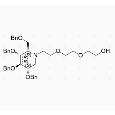 米格列醇雜質(zhì)18,2-(2-(2-((2R,3R,4R,5S)-3,4,5-tris(benzyloxy)-2-((benzyloxy)methyl)piperidin-1-yl)ethoxy)ethoxy)ethanol