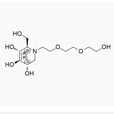 米格列醇雜質(zhì)19,(2R,3R,4R,5S)-1-(2-(2-(2-hydroxyethoxy)ethoxy)ethyl)-2-(hydroxymethyl)piperidine-3,4,5-triol