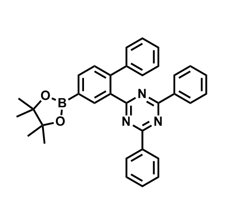 2,4-二苯基-6-（4-（4,4,5,5-四甲基-1,3,2-二氧雜硼烷-2-基）-[1,1'-聯(lián)苯]-2-基）-1,3,5-三嗪,2,4-diphenyl-6-(4-(4,4,5,5-tetramethyl-1,3,2-dioxaborolan-2-yl)-[1,1'-biphenyl]-2-yl)-1,3,5-triazine