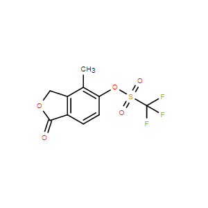 4-甲基-1-氧代-1,3-二氫異苯并呋喃-5-基三氟甲磺酸酯,4-Methyl-1-oxo-1,3-dihydroisobenzofuran-5-yl trifluoromethanesulfonate