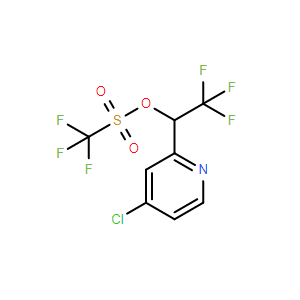 1-(4-氯吡啶-2-基)-2,2,2-三氟乙基三氟甲磺酸酯,1-(4-Chloropyridin-2-yl)-2,2,2-trifluoroethyl trifluoromethanesulfonate