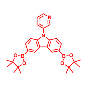 9-(3-吡啶基)-9H-咔唑-3,6-二硼酸頻那醇酯,9-(pyridin-3-yl)-3,6-bis(4,4,5,5-tetramethyl-1,3,2-dioxaborolan-2-yl)-9H-carbazole