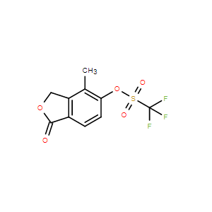 4-甲基-1-氧代-1,3-二氫異苯并呋喃-5-基三氟甲磺酸酯