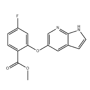 2-((1H-吡咯[2,3-B]吡啶-5-基)氧基)-4-氟苯甲酸甲酯