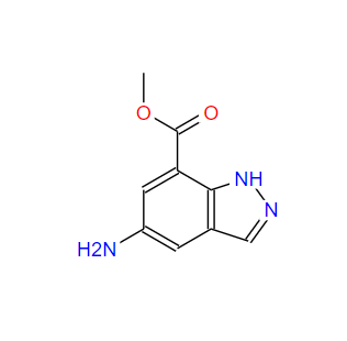 5-氨基-1H-吲唑-7-羧酸甲酯,Methyl 5-amino-1H-indazole-7-carboxylate