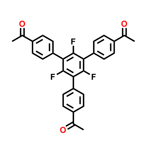 1,3,5-三氟-2,4,6-三（4-乙酰基苯基）苯,1,3,5-trifluoro-2,4,6-tris(4-acetylphenyl)benzene