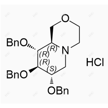 米格列醇雜質(zhì)27(鹽酸鹽),(7S,8R,9R,9aR)-7,8,9-tris(benzyloxy)octahydropyrido[2,1-c][1,4]oxazine hydrochloride